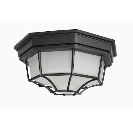 Maxim Lighting Crown Hill 2-Light 11.5" Wide Black Outdoor Flush Mount Light 1020BK